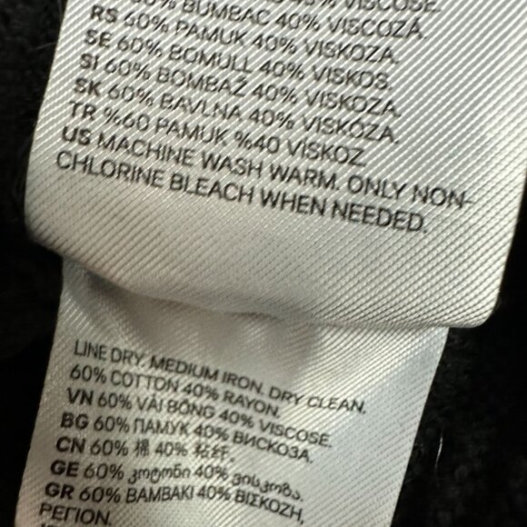 H&M Women's Basic Cardigan Sweater Size S Black Long Sleeved - Picture 5 of 5